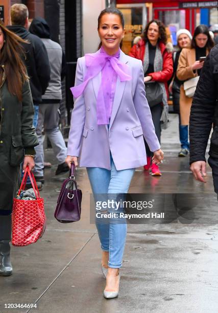 Fashion Stylist Jessica Mulroney is seen outside good morning america on February 26, 2020 in New York City.