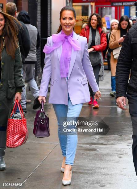 Fashion Stylist Jessica Mulroney is seen outside good morning america on February 26, 2020 in New York City.