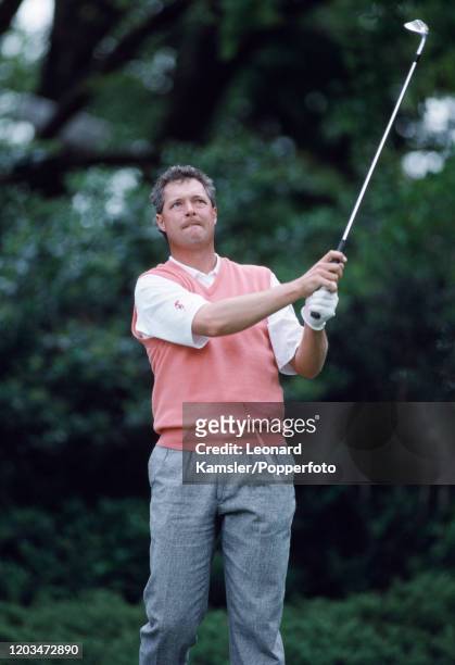 Left-handed American golfer Ralph Howe III in action during the US Masters Golf Tournament at the Augusta National Golf Club in Georgia, circa April...