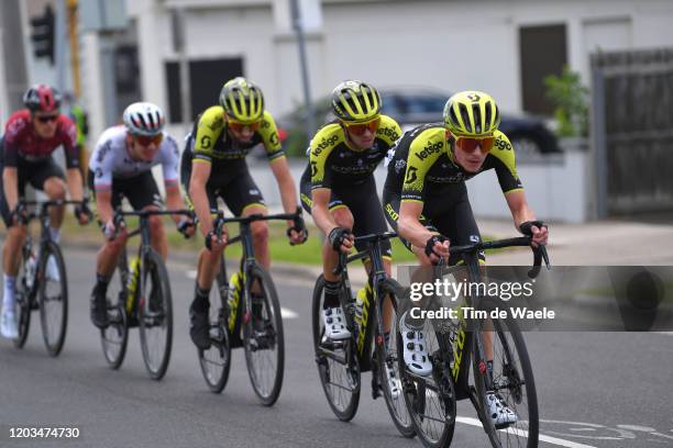 Nick Schultz of Australia and Mitchelton-Scott / Damien Howson of Australia and Team Mitchelton-SCOTT / Dion Smith of New Zealand and Team...