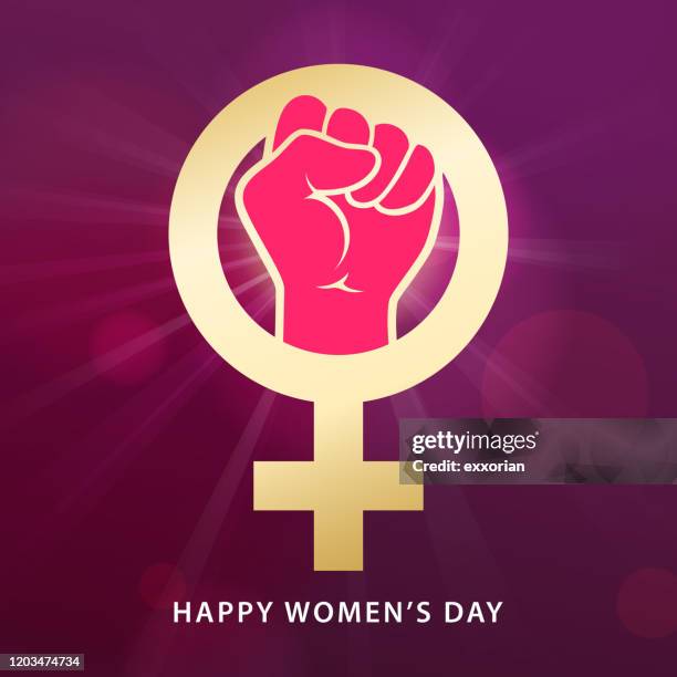 ilustraciones, imágenes clip art, dibujos animados e iconos de stock de feminismo del día de la mujer - gender equality