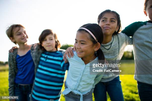 casual youth portrait outside stock photo - school yard stock pictures, royalty-free photos & images