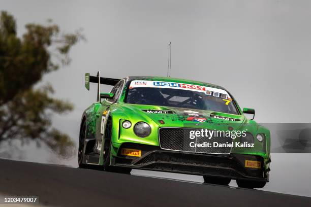 Maxime Soulet of Bentley Team M-Sport competes during the 2020 Bathurst 12 Hour at Mount Panorama on February 01, 2020 in Bathurst, Australia.