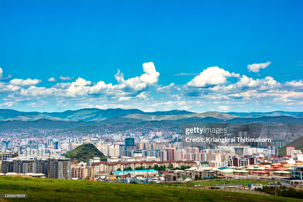 View of Ulaanbaatar city, Mongolia.
