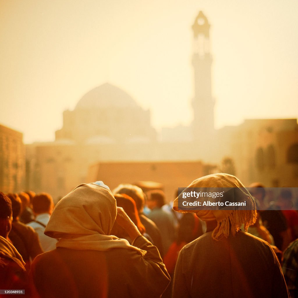 People at sunset