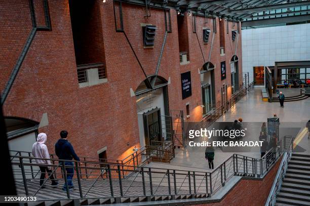 People visit the US Holocaust Memorial Museum in Washington DC on February 26, 2020. - The United States Holocaust Memorial Museum is the United...