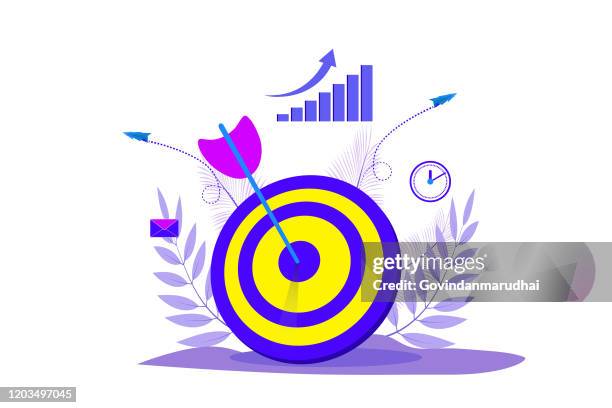 business goals concept - financial opportunity icon stock illustrations