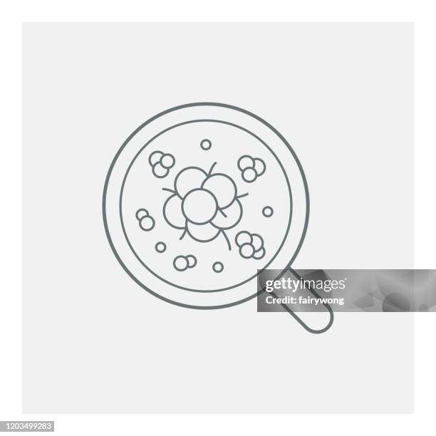 virus cell icon - empty prison cells stock illustrations