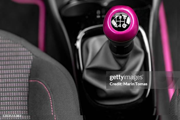 modern car gearbox lever - auto cockpit bildbanksfoton och bilder