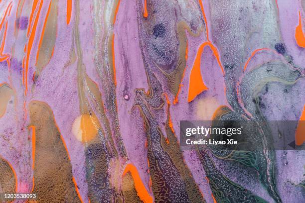 ebru pattern - mineral oil stock pictures, royalty-free photos & images