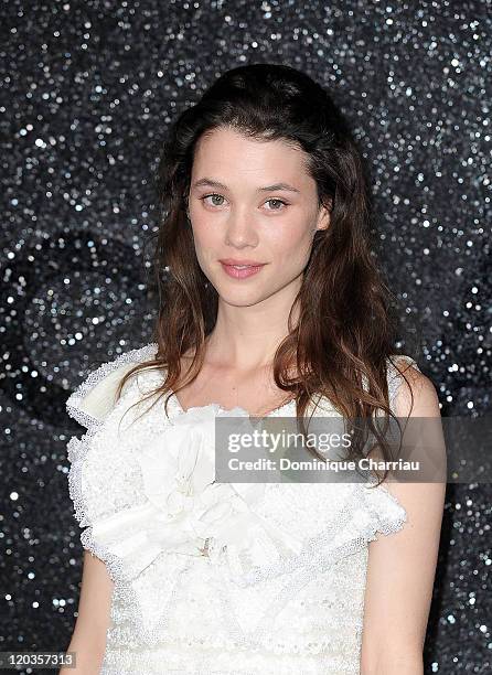 Astrid Berges-Frisbey attends the Chanel Haute Couture Fall/Winter 2011/2012 show as part of Paris Fashion Week at Grand Palais on July 5, 2011 in...