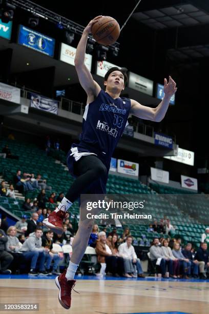 Yudai Baba of the Texas Legends dunks the ball during the fourth quarter against the Rio Grande Valley Vipers on February 26, 2020 at Comerica Center...