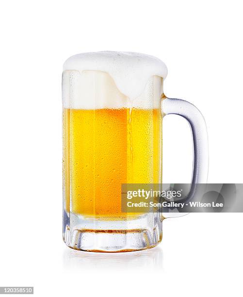 cold beer - empty beer glass stock pictures, royalty-free photos & images