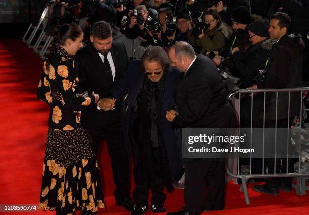 Al Pacino takes a tumble at the EE British Academy Film Awards 2020 at Royal Albert Hall on February 02, 2020 in London, England.