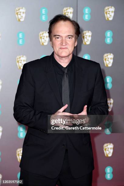 Quentin Tarantino attends the EE British Academy Film Awards 2020 at Royal Albert Hall on February 02, 2020 in London, England.