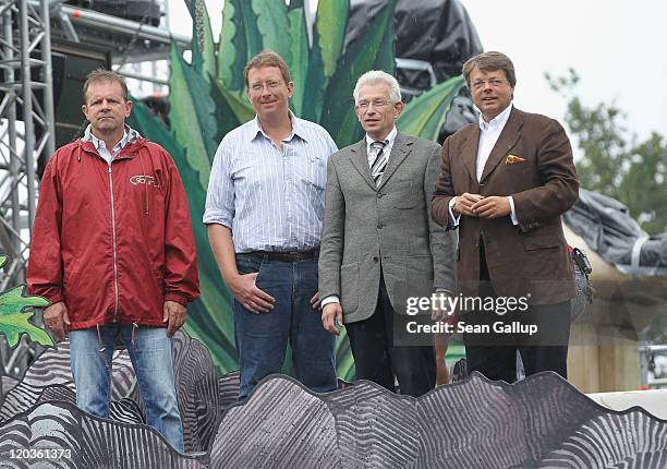 Concertbuero Zahlmann head Burghard Zahlmann, theater director Christoph Dammann, mayor of the district Berlin Steglitz-Zehlendorf Norbert Kopp and...