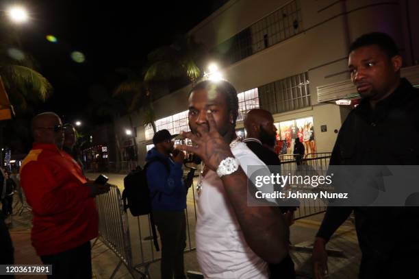 Pop Smoke attends Trey Songz & 50 Cent Host The Big Game Weekend 2020 at Cameo on February 01, 2020 in Miami, Florida.