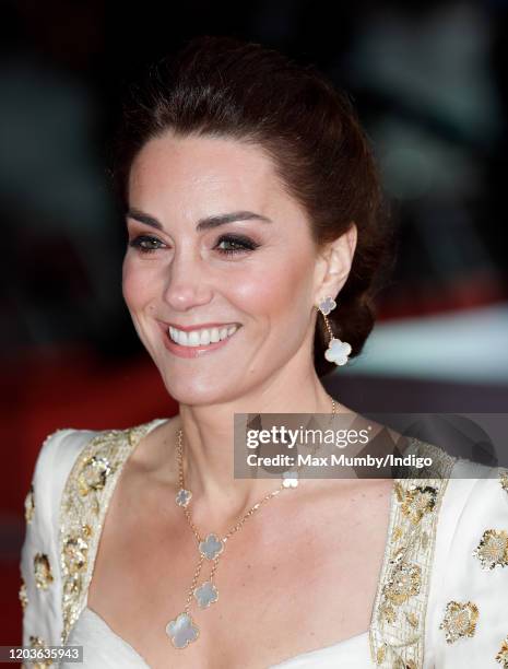 Catherine, Duchess of Cambridge attends the EE British Academy Film Awards 2020 at the Royal Albert Hall on February 2, 2020 in London, England.