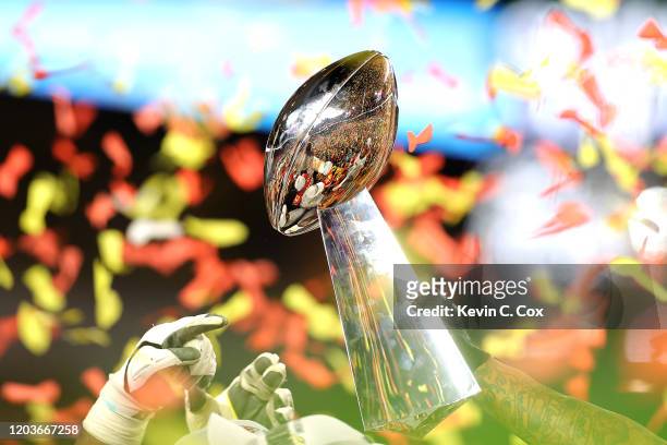 THE KANSAS CITY CHIEin Super Bowl LIV at Hard Rock Stadium on February 02, 2020 in Miami, Florida.