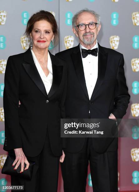 Kate Fahy and Jonathan Pryce attend the EE British Academy Film Awards 2020 at Royal Albert Hall on February 02, 2020 in London, England.