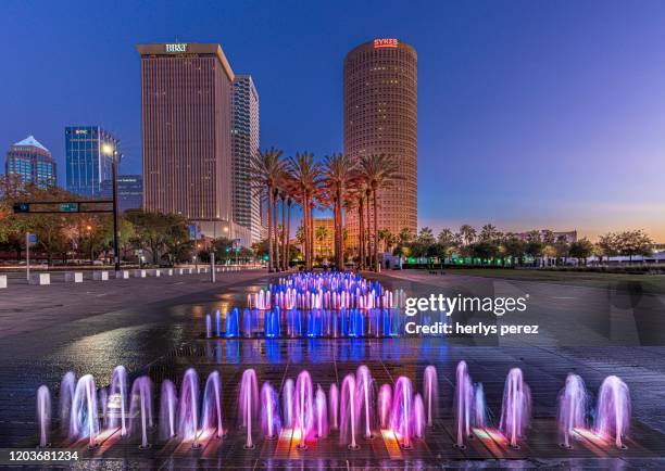 downtown tampa - tampa sunset stock pictures, royalty-free photos & images