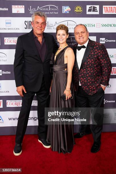 American actor, writer and director, Danny Huston and Pascal Vicedomini attend the 2020 Los Angeles Italia Film, Fashion And Art Festival - Opening...