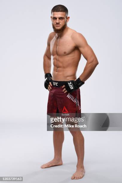 Ismail Naurdiev of Austria poses for a portrait during a UFC photo session on February 26, 2020 in Norfolk, Virginia.