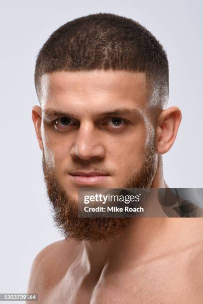 Ismail Naurdiev of Austria poses for a portrait during a UFC photo session on February 26, 2020 in Norfolk, Virginia.