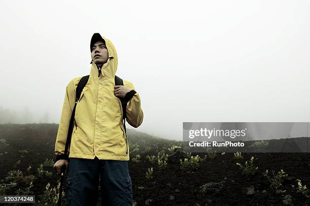 young man,outdoor ,hiking - 20s stockfoto's en -beelden