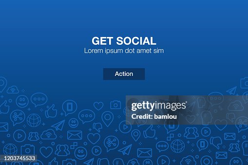 Social Media Icons Mosaik Hintergrund mit Aufruf zum Handeln Social Media Icons Mosaik Hintergrund mit Aufruf zum Handeln