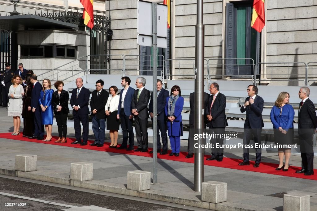 Spanish Royals Attend the 14th Legislative Sessions Opening