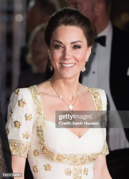 Catherine, Duchess of Cambridge attends the EE British Academy Film Awards 2020 at Royal Albert Hall on February 02, 2020 in London, England.