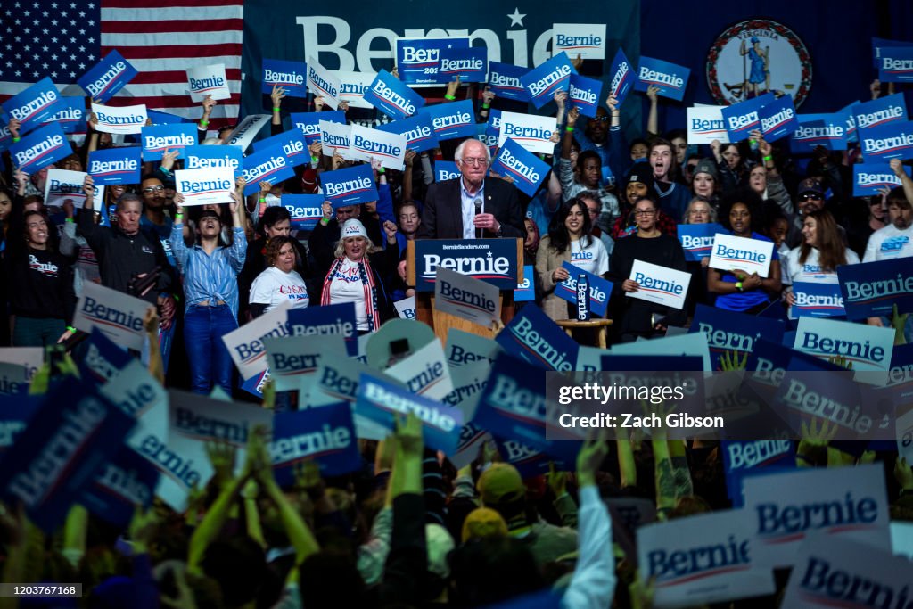 Bernie Sanders Holds Campaign Rally In Richmond, Virginia