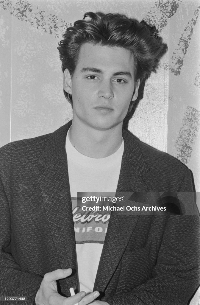American actor Johnny Depp at the Limelight in New York City, circa ...