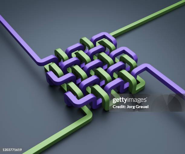 intertwined structures - resistenza-concetto foto e immagini stock