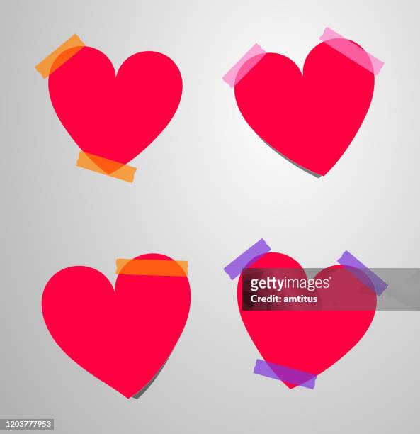 illustrazioni stock, clip art, cartoni animati e icone di tendenza di adesivi cuore - hearts - playing card