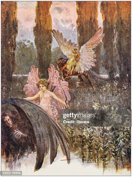 antique illustration: fantasy fable - fairy stock illustrations