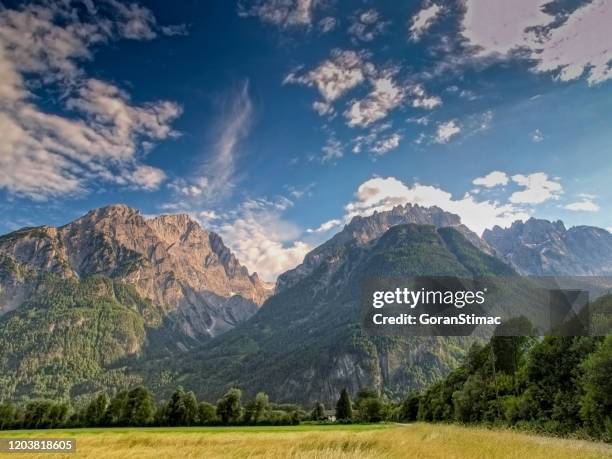 paradies alpenlandschaft - kärnten stock-fotos und bilder
