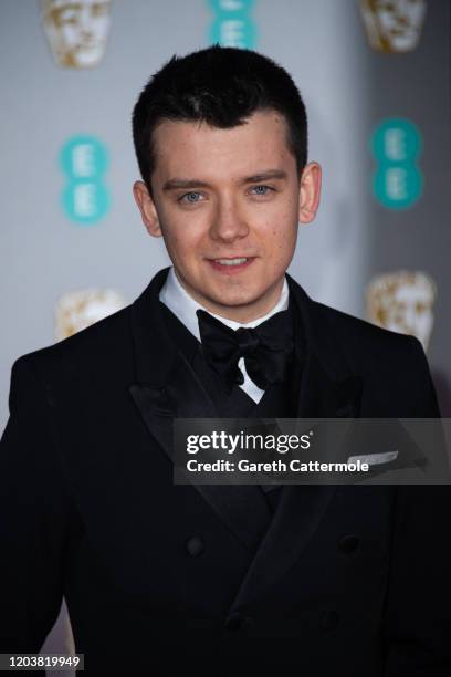 Asa Butterfield attends the EE British Academy Film Awards 2020 at Royal Albert Hall on February 02, 2020 in London, England.