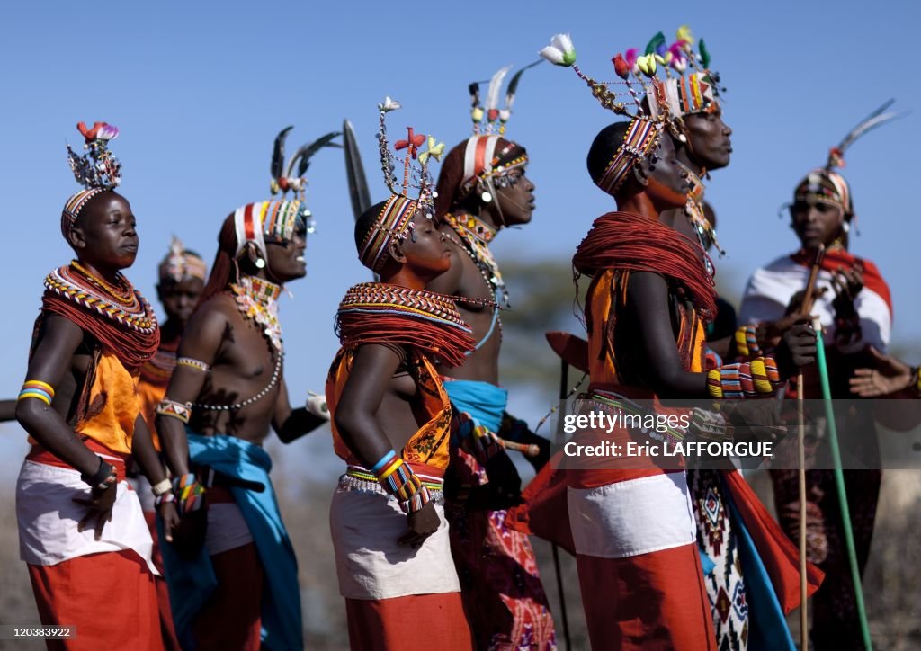 Samburu Dance In Kenya On July 13, 2009 -