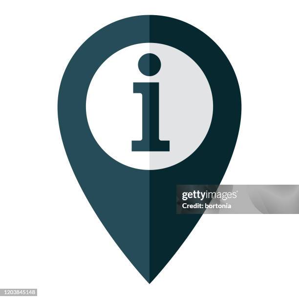 ilustrações de stock, clip art, desenhos animados e ícones de information map pin icon - meio de informação