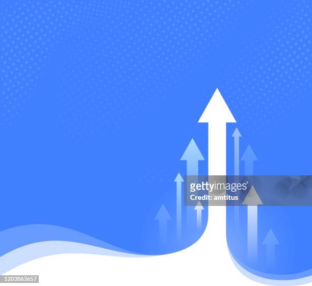 rising arrows - motivation stock illustrations