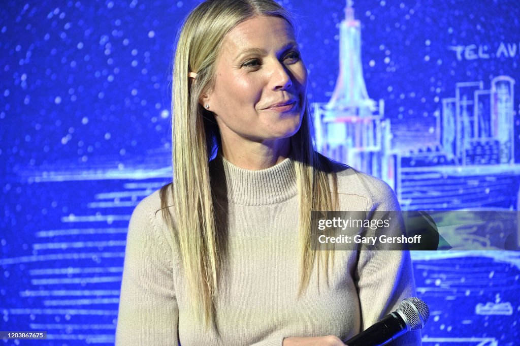 Gwyneth Paltrow Hosts Panel Discussion At JVP International Cyber Center Grand Opening