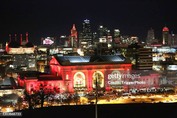 kansas city - kansas city missouri skyline stock pictures, royalty-free photos & images