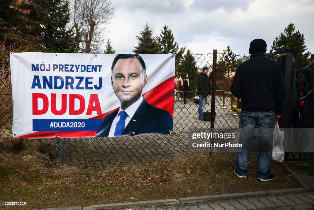 Andrzej Duda Campaigns In Presidential Election