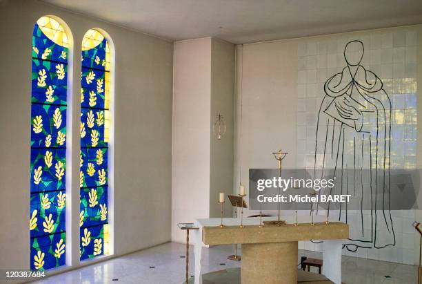 The chapel in Vence, France - The Chapel of the Rosary decorated by MATISSE.