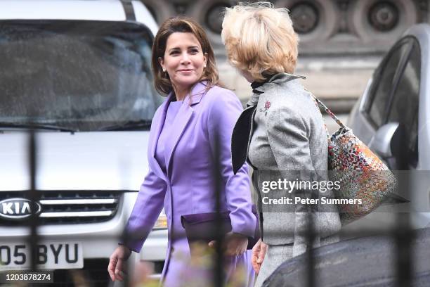 Princess Haya Bint al-Hussein arrives with her lawyer Baroness Fiona Shackleton at the High Court on February 28, 2020 in London, England. Princess...