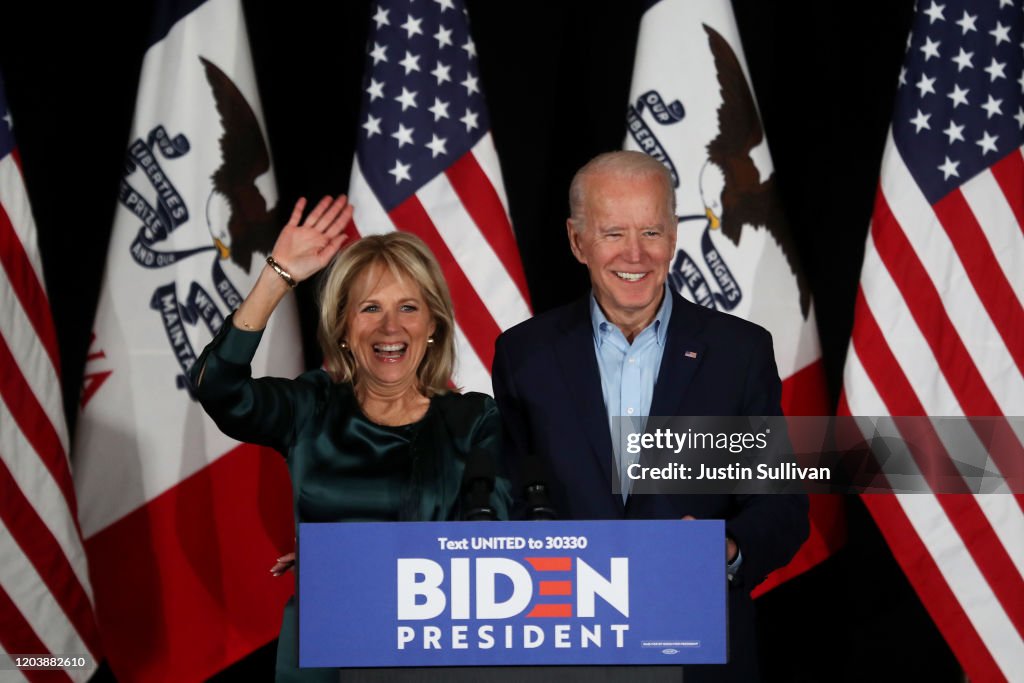 Joe Biden Hosts Iowa Caucus Watch Party