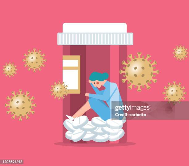 coronavirus - patient - women - hospital acquired infection stock illustrations