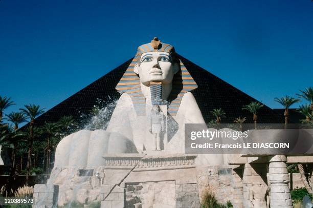 Las Vegas, Nevada, United States - Sphinx at the Luxor Hotel.